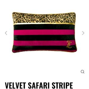 Super cute Velvet Juicy Couture bed pillow.
Only used for decor, never slept on.